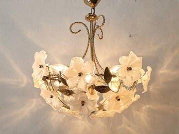 Lamp - Prachtige plafondlamp in de Hollywood Regency-stijl