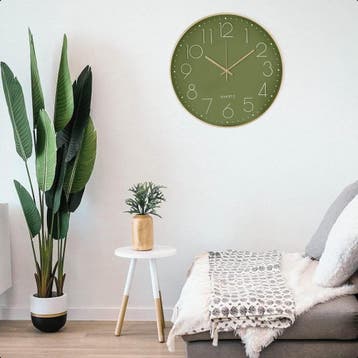 Tyme Wandklok Modern Goed leesbaar - Stille 40cm Klok -, Ophalen of Verzenden, Zo goed als nieuw