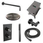 Brauer Gunmetal Carving Thermostatische Regendoucheset, Ophalen of Verzenden, Nieuw