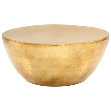 Aluminium Salontafel Goud | 35% Korting | Nieuwstaat, Huis en Inrichting, Tafels | Salontafels, 50 tot 100 cm, Rond, Nieuw, Metaal