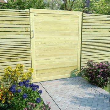 vidaXL Poort 125x100 cm geïmpregneerd grenenhout, Verzenden, Nieuw