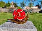 Beeld, Glass - Large Snail 20cm - 13 cm - Glas