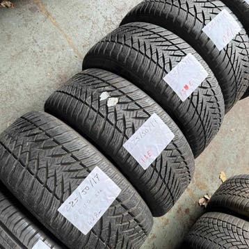 4 x Goodyear 225-50-17 Winterbanden 8mm, Auto-onderdelen, Gebruikt, 17 inch, Band(en), Personenwagen