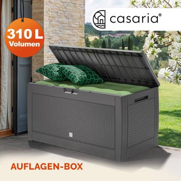 Kussenbox Rato Grijs 310L (Kussenboxen, Tuin en Terras), Verzenden, Nieuw