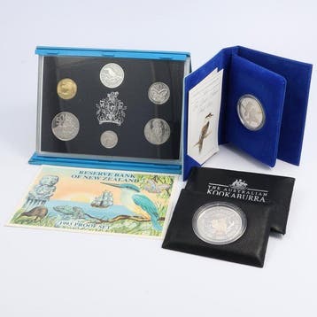 Australië, Nieuw-Zeeland. 1989/1993 - Proof Coins (Zonder