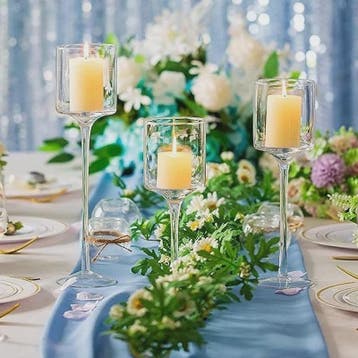 Elegante Glazen Kaarsenhouder voor Drijvende Kaarsen & Theel, Verzenden, Nieuw