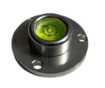 Ronde waterpas in aluminium behuizing (40x22x14 mm, zilver), Ophalen of Verzenden, Nieuw