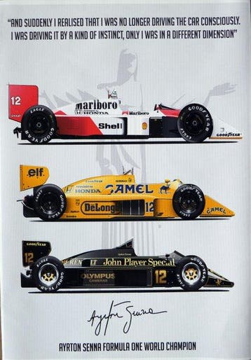 Ayrton Senna 3x Wolrd Champion 1988/1990/1991 - Limited, Nieuw
