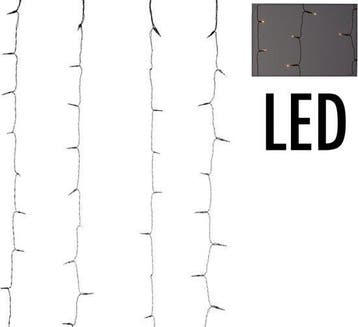 2dekans | Gordijnverlichting - 240LED - 225x150cm - koel wit, Diversen, Kerst, Ophalen of Verzenden, Zo goed als nieuw