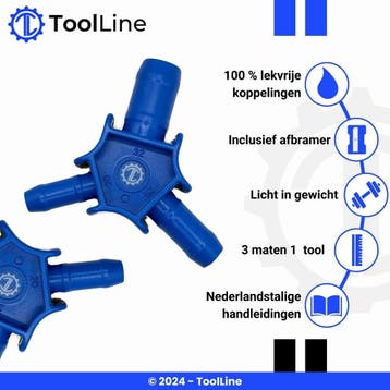 ToolLine | Kalibratietool | 20-25-32 mm | Meerlagenbuis, Verzenden, Nieuw