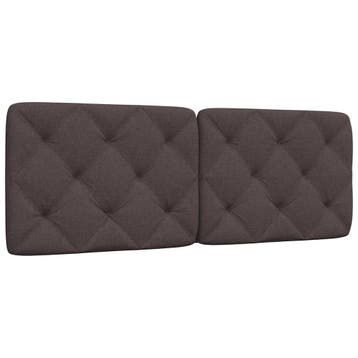 vidaXL Hoofdbordkussen 140 cm stof donkerbruin, Verzenden, Nieuw, Bruin, Stof
