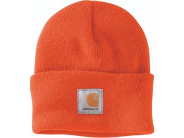 Veiling - 4x Carhartt Muts heren Beanie oranje, Tuin en Terras, Werkkleding, Nieuw