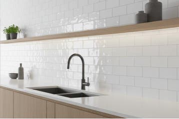 Wandtegel Villeroy Ele Bianco Wit Glans 7,5x30 (Muurtegels), Nieuw, 20 tot 40 cm, 10 m² of meer, Wandtegels