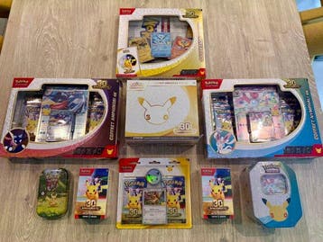 Pokémon - 9 Booster pack - Lot de 9 produits Pokémon 30e, Nieuw