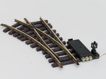 LGB 1215 Elektr.Weiche links, R1,30Grad, Inc. Weichenlate..., Hobby en Vrije tijd, Gebruikt, Rails, Ophalen of Verzenden, LGB