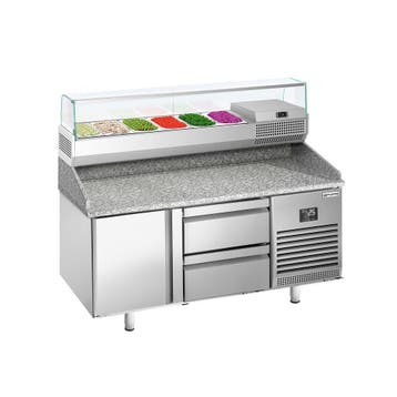 GGM Gastro | Pizza koelwerkbank Premium PLUS - 1490x700mm -, Verzenden, Nieuw in verpakking, RVS Meubilair