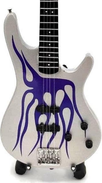 Miniatuur replica Fernandes basgitaar Rob Trujillo Metallica, Ophalen of Verzenden, Nieuw, Pop, Beeldje of Miniatuur