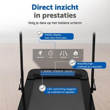 2dekans | ACTYV Loopband Inklapbaar 1-12km/u met 6%, Ophalen of Verzenden, Zo goed als nieuw