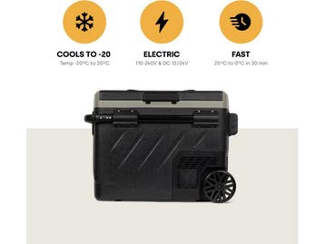Steamy SECZGW61 - Compressor Koelbox - Dual Zone 58 liter, Verzenden, Zo goed als nieuw