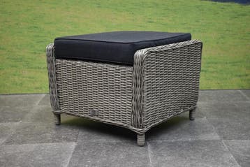 Ibiza voetenbank 64x52xH43 cm grijs, Ophalen of Verzenden, Nieuw