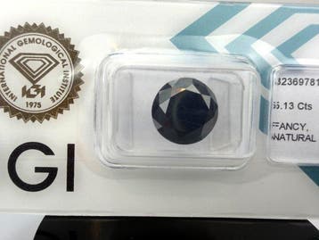 1 pcs Diamant (Natuurlijk gekleurd) - 5.13 ct - Niet vermeld, Sieraden, Tassen en Uiterlijk, Edelstenen, Nieuw