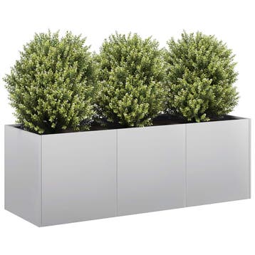 vidaXL Plantenbak 120x40x40 cm gegalvaniseerd staal, Verzenden, Nieuw, Metaal