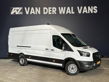 Ford Transit 2.0 TDCI 130pk L4H3 2025 Model! Euro6 Airco | N, Stof, Gebruikt, Wit, Dealer onderhouden