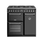 €2095 Stoves Richmond S900 DF fornuis - zwart - gasfornuis, Witgoed en Apparatuur, Fornuizen, Ophalen of Verzenden, Nieuw
