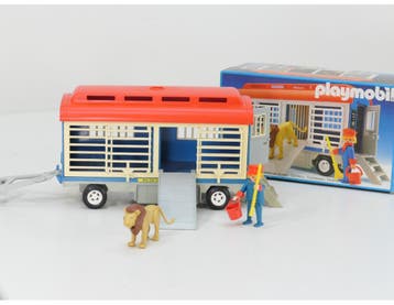 Playmobil 3514 Circus leeuwenwagen overcompleet OVP #9553, Ophalen of Verzenden, Gebruikt