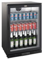CombiSteel Barkoelkast | 128L | Zwart | Statisch + Ventilato, Ophalen of Verzenden, Nieuw