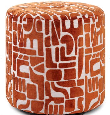 Juntoo Poef Tondo - Ø45x46 cm - Koper, Verzenden, Nieuw