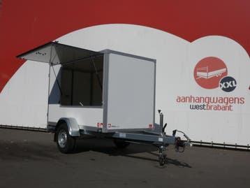 Gesloten Aanhangwagens Enkelasser  750kg ongeremd hout vrij!, Ophalen of Verzenden, Nieuw