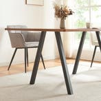 Stalen onderstel Heustreu set van 2 tafelpoot 72x70 cm zwart, Verzenden, Nieuw