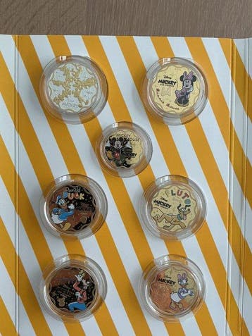 Salomonseilanden. Half Dollar 2025, Mickey and Friends Set,