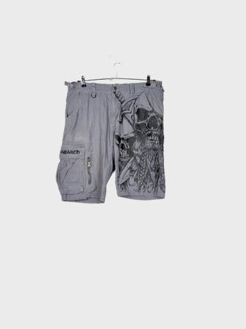 Amon Amarth Korte broek Heren maat W32 Grijs Vintage, Ophalen of Verzenden, Zo goed als nieuw, Grijs, Amon Amarth