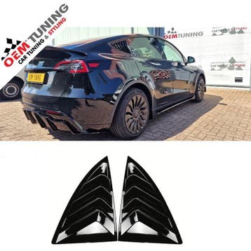 TESLA MODEL Y | Zijruitextensie Louvre | 2021-2024 | Spoiler, Overige automerken, Links, Nieuw, Ophalen of Verzenden