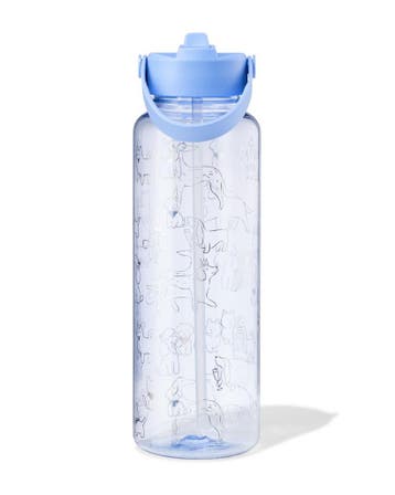 HEMA Waterfles 1150ml met rietje honden laag geprijsd, Verzenden, Nieuw