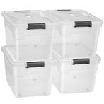Opbergdoos / Opslagbox 45 L - Kunststof - 4-Delig - Incl. De, Huis en Inrichting, Verzenden, Nieuw