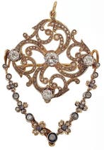 Hanger - 18 karaat Geel goud Diamant (Natuurlijk) - Diamant
