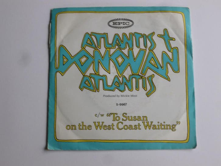 Donovan - Atlantis (vinyl single), Cd's en Dvd's, Vinyl Singles, Zo goed als nieuw, Ophalen of Verzenden
