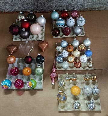 Kerstballen (55) - Glas, Nieuw