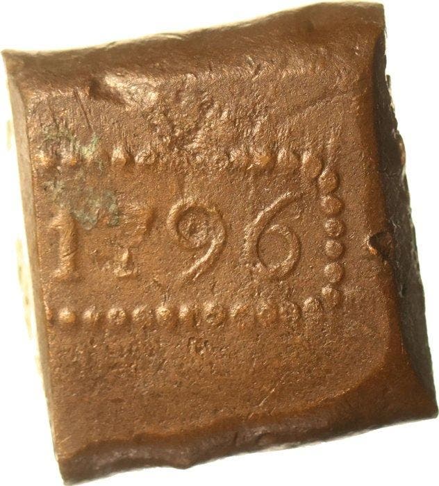 Nederlands-Indië - Bataafse Republiek. 2 Stuiver-Bonk 1796, Postzegels en Munten, Munten | Nederland