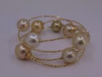 Armband - 18 karaat Geel goud, 10×11 mm gouden Zuidzee, Sieraden, Tassen en Uiterlijk, Nieuw