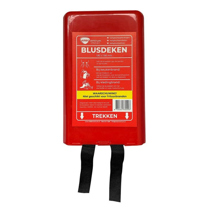 Blusdeken hardcase 180 x 180 cm, Huis en Inrichting, Brandblussers en Brandkasten, Verzenden