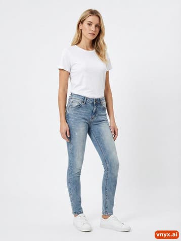 Flucher Jeans Dames maat WW26 / L30 Lichtblauw Vintage, Ophalen of Verzenden, Nieuw