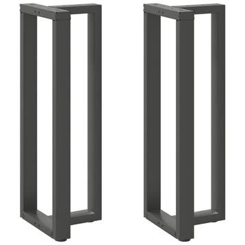 vidaXL Bartafelpoten 2 st T-vormig 40x35x(110-111) cm staal, Verzenden, Nieuw