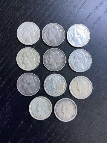 Nederland. Wilhelmina. 1/2 Gulden 1898-1919 (Zonder