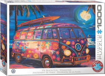 Strand Plezier met een VW Bus Puzzel (1000 stukjes) |, Verzenden, Nieuw