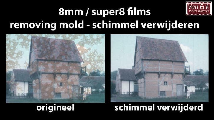 schimmels / vlekken verwijderen van super8 films, Audio, Tv en Foto, Filmrollen, Ophalen