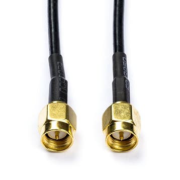 SMA kabel - Nedis - 1 meter (100% koper, Verguld), Verzenden, Nieuw